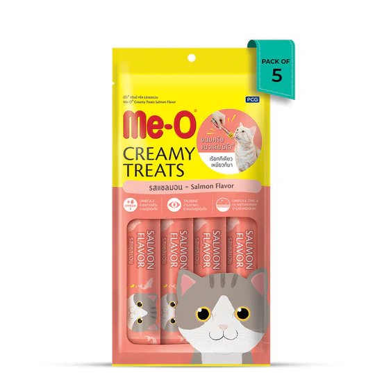 Me-O Salmon Flavor Creamy Cat Treat - 60g