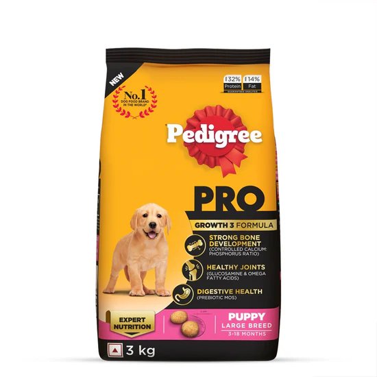 Pedigree Puppy PRO Expert Nutrition - Large Breed - Dry Dog Food.